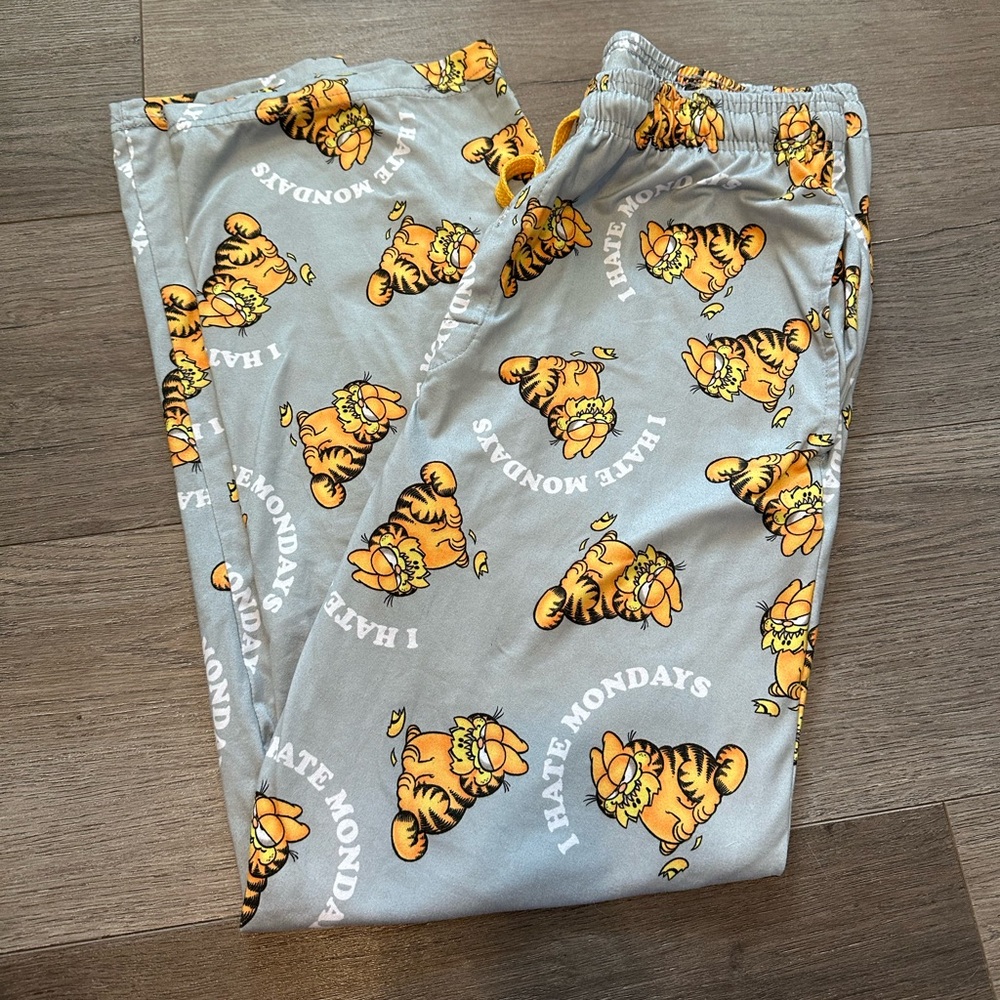Men’s garfield I hate monday pajama pants size small